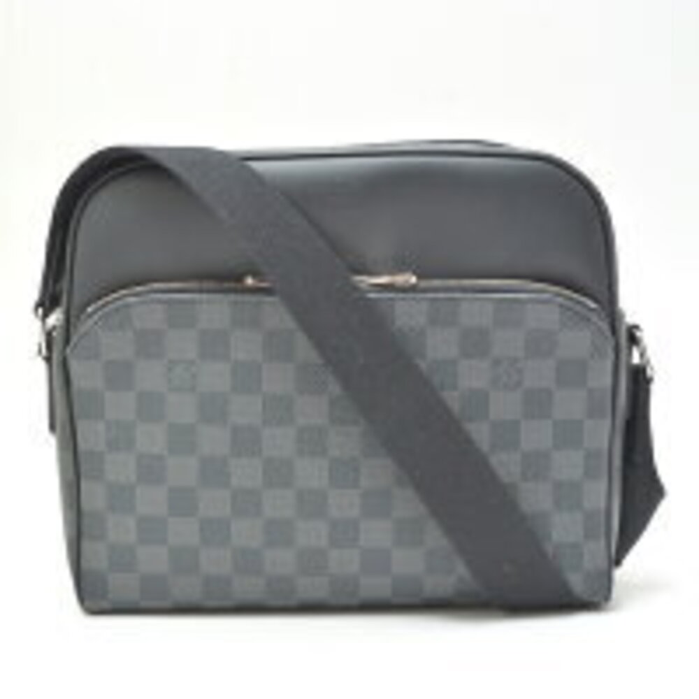 Louis Vuitton Damier Graphite Black Shoulder Bag Dayton